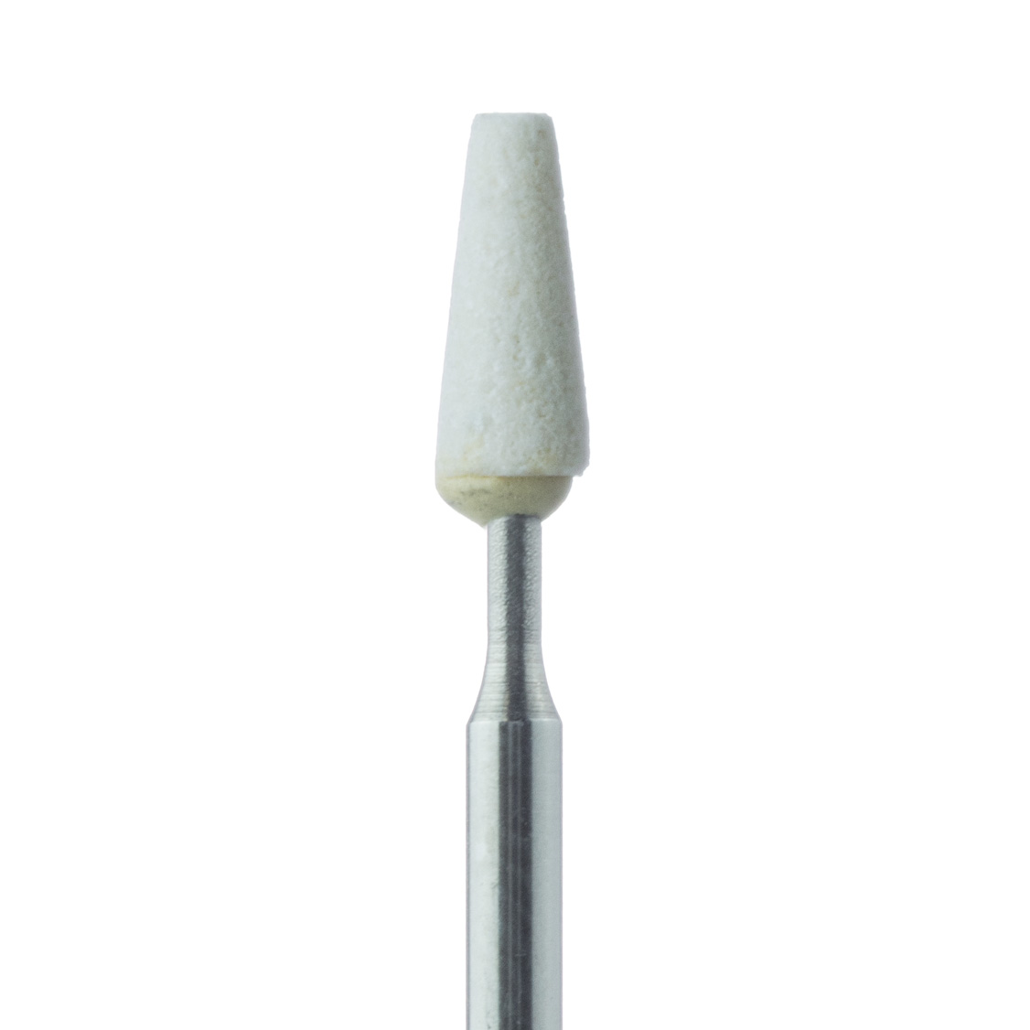 649XF-025-FG-WH Abrasive, White, Tapered Flat End, 2.5mm Ø, Extra Fine, FG