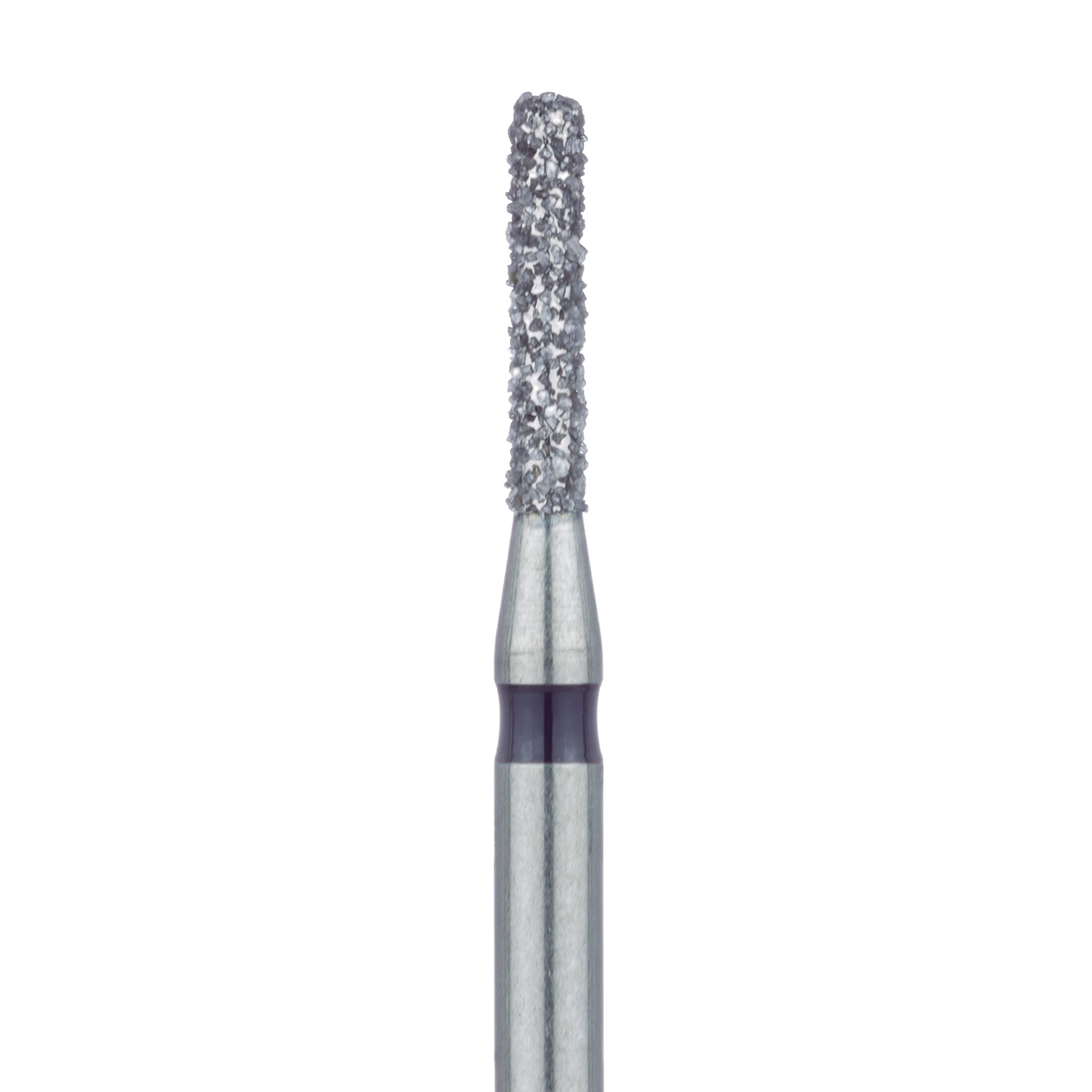 841H-012-FG Round Edge Long Cylinder Diamond Bur, 1.2mm Ø, Super Coarse, FG