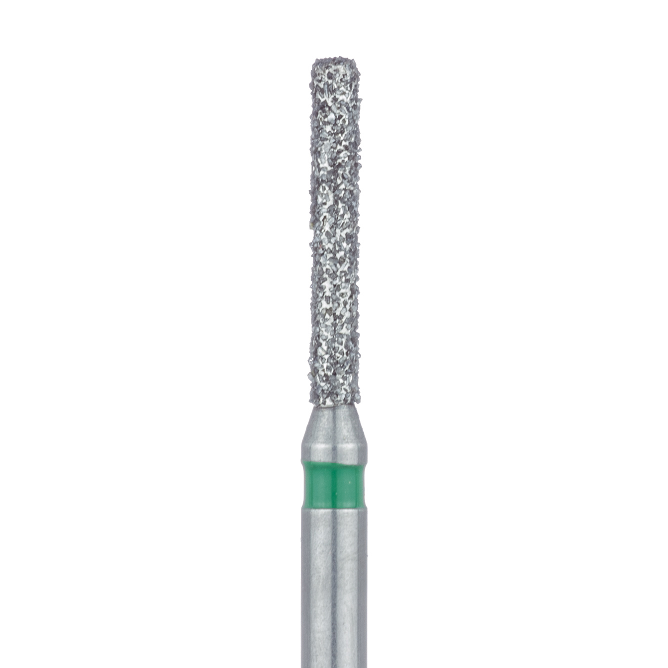 842G-012-FG Round Edge Extra Long Cylinder Diamond Bur, 1.2mm Ø, Coarse, FG