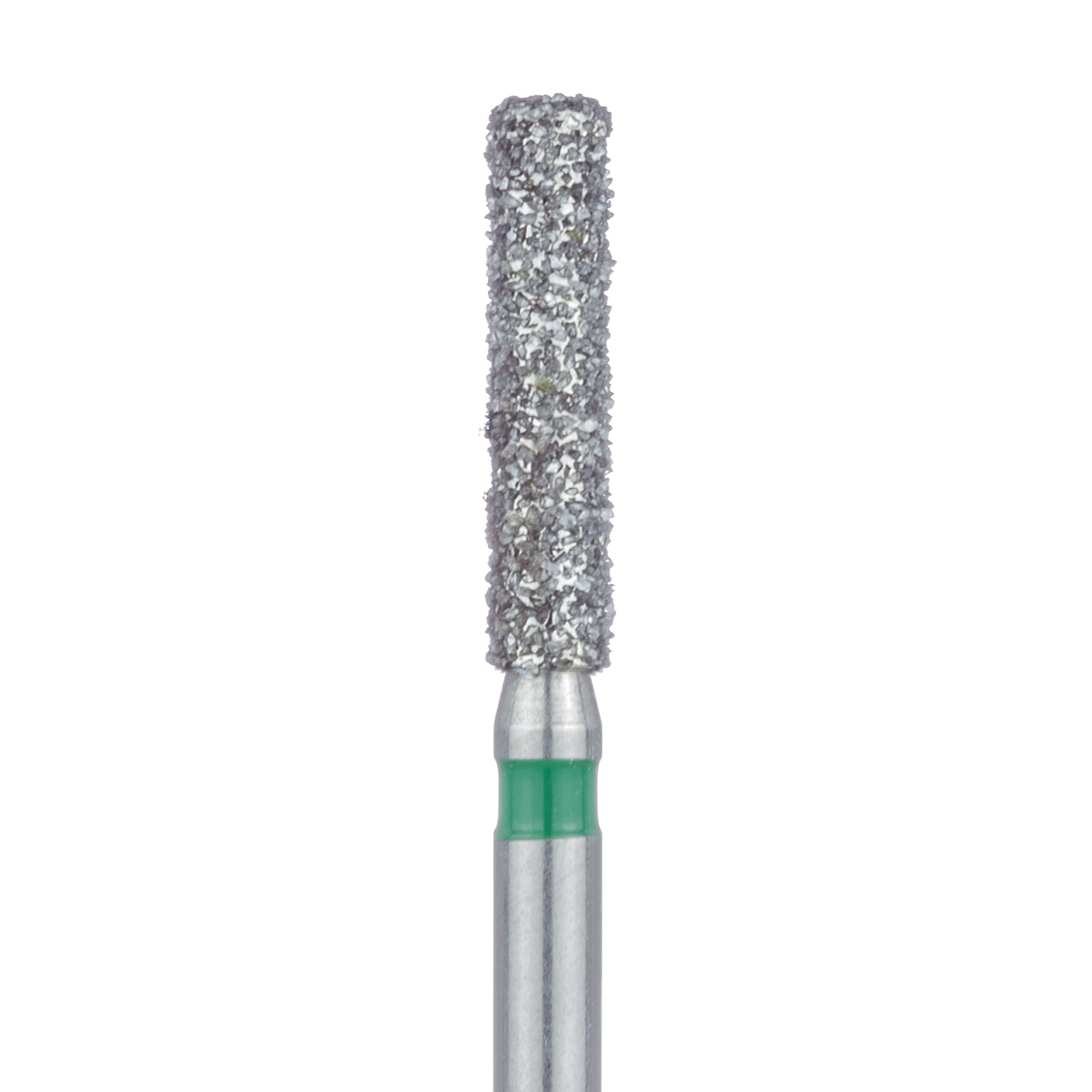 842G-018-FG Round Edge Extra Long Cylinder Diamond Bur, 1.8mm Ø, Coarse, FG