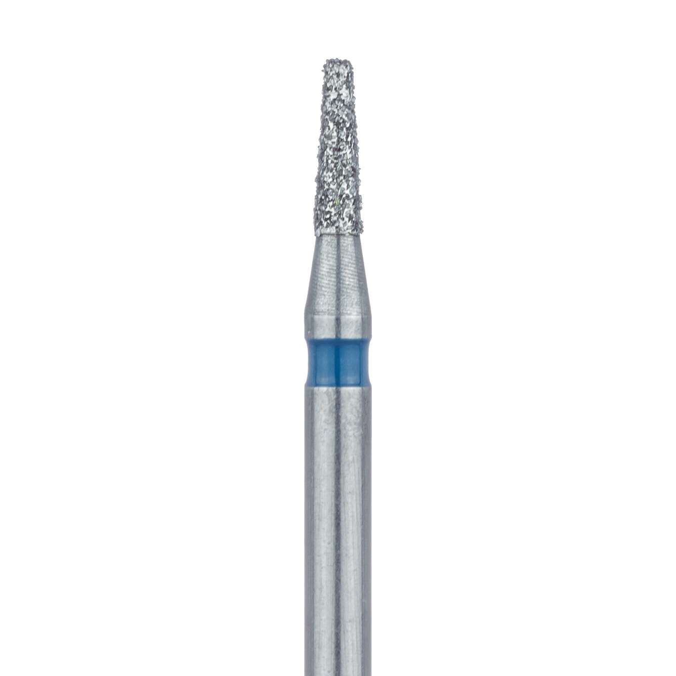 845-012-FG Tapered Flat End Diamond Bur, 1.2mm Ø, Medium, 0.7mm Tip Ø, FG
