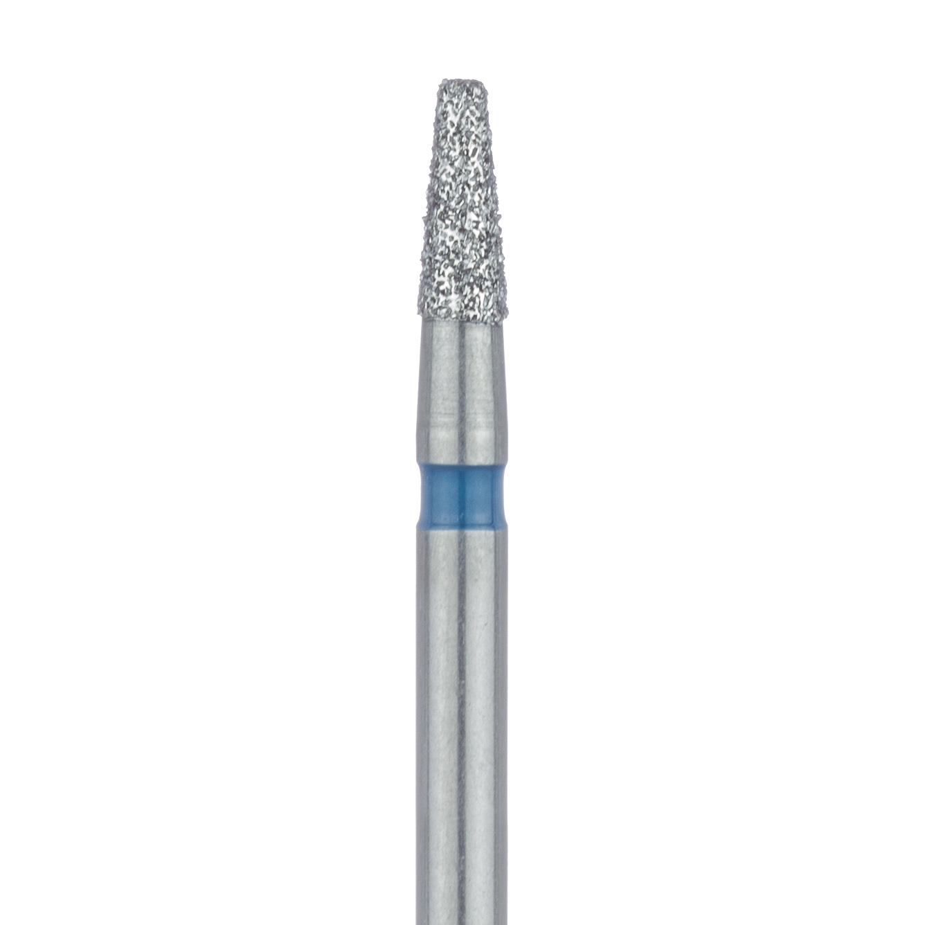 845R-016-FG Tapered Round Edge Diamond Bur, 1.6mm Ø, Medium, 0.9mm Tip Ø, FG