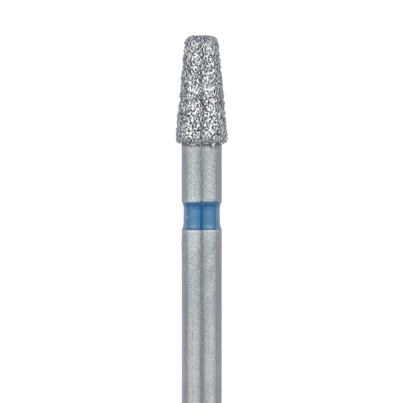 845R-021-FG Tapered Round Edge Diamond Bur, 2.1mm Ø, Medium, 1.4mm Tip Ø, FG