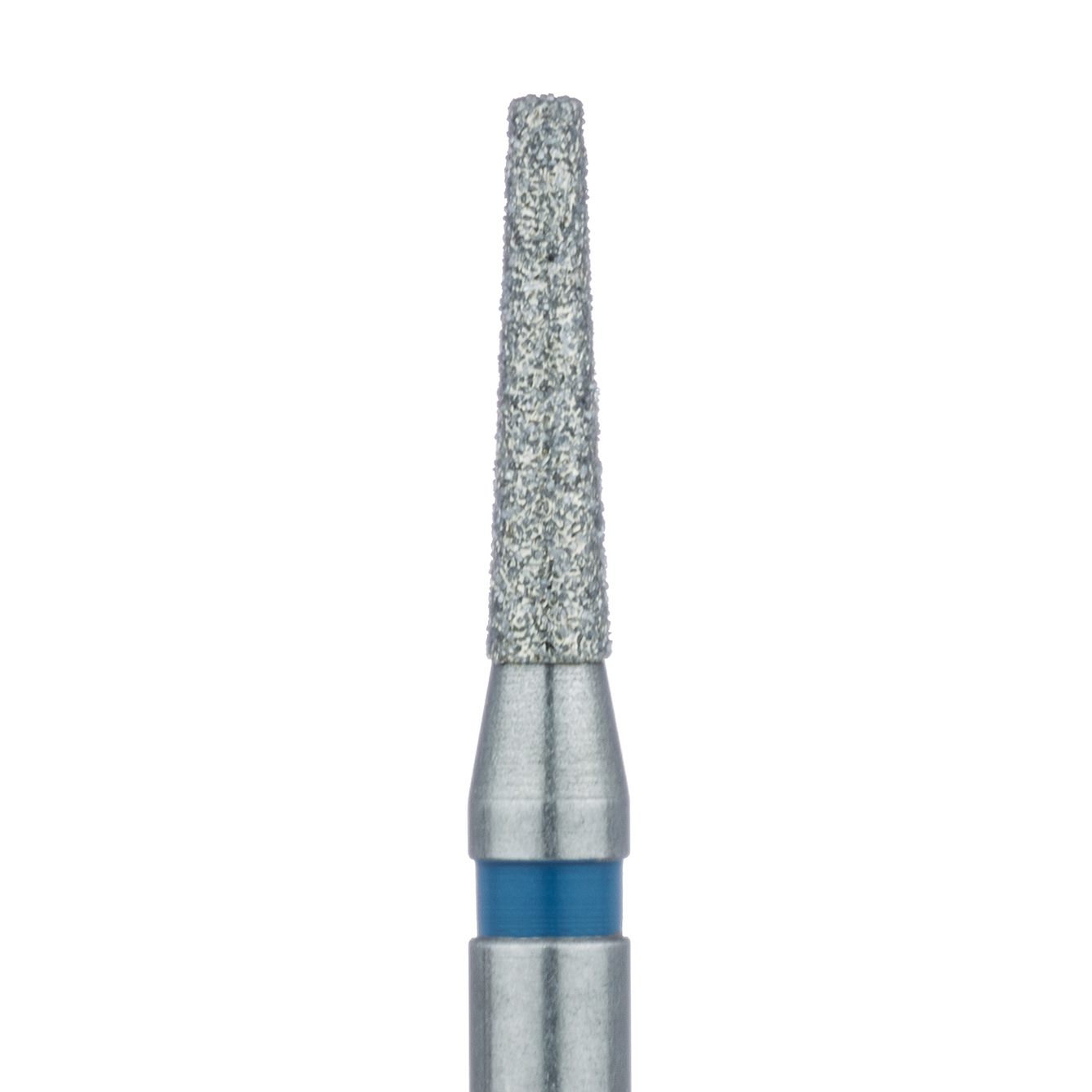 847-018-RA Long Tapered Flat End Diamond Bur, 1.8mm Ø, Medium, 1.2mm Tip Ø, RA
