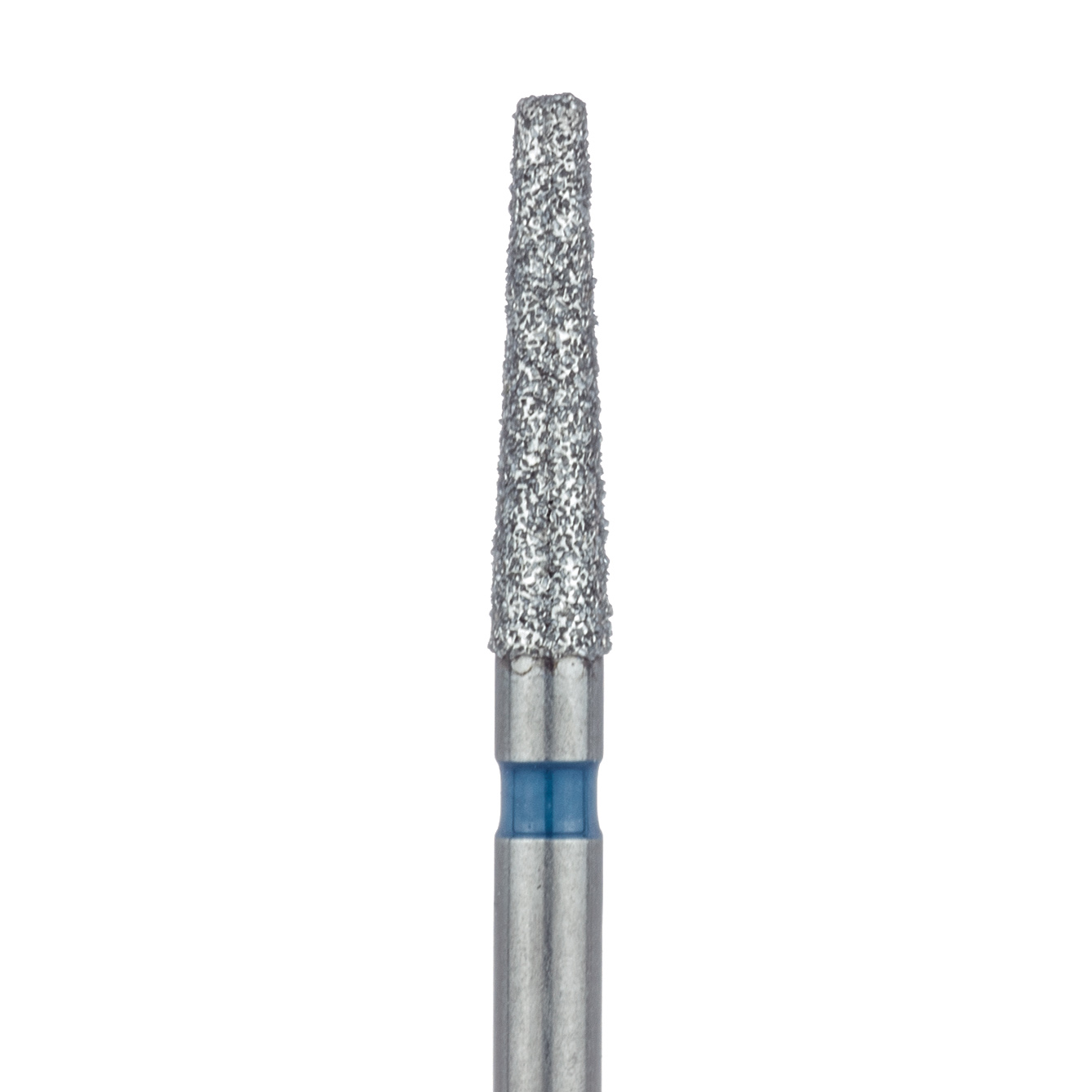 847R-018-FG Long Tapered Round Edge Diamond Bur, 1.8mm Ø, Medium, 1.4mm Tip Ø, FG