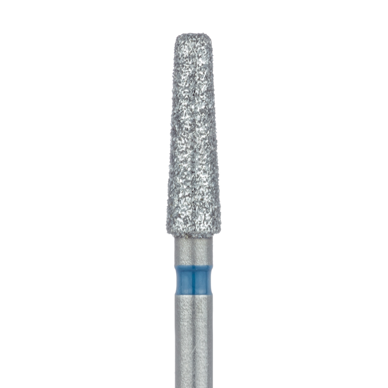847R-023-FG Long Tapered Round Edge Diamond Bur, 2.3mm Ø, Medium, 1.6mm Tip Ø, FG