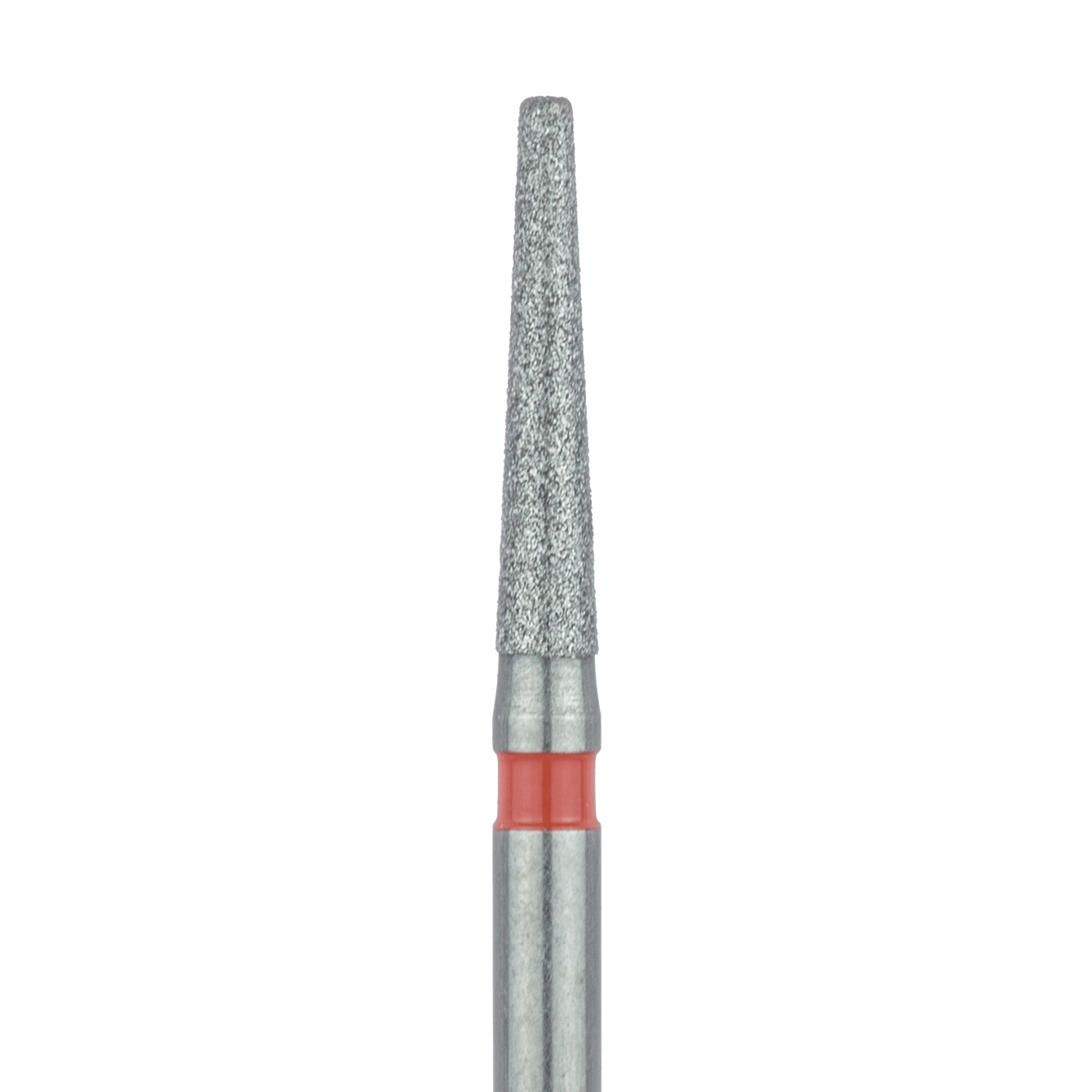 847RF-016-FG Long Tapered Round Edge Diamond Bur, 2.6mm Ø, Fine, 0.9mm Tip Ø, FG