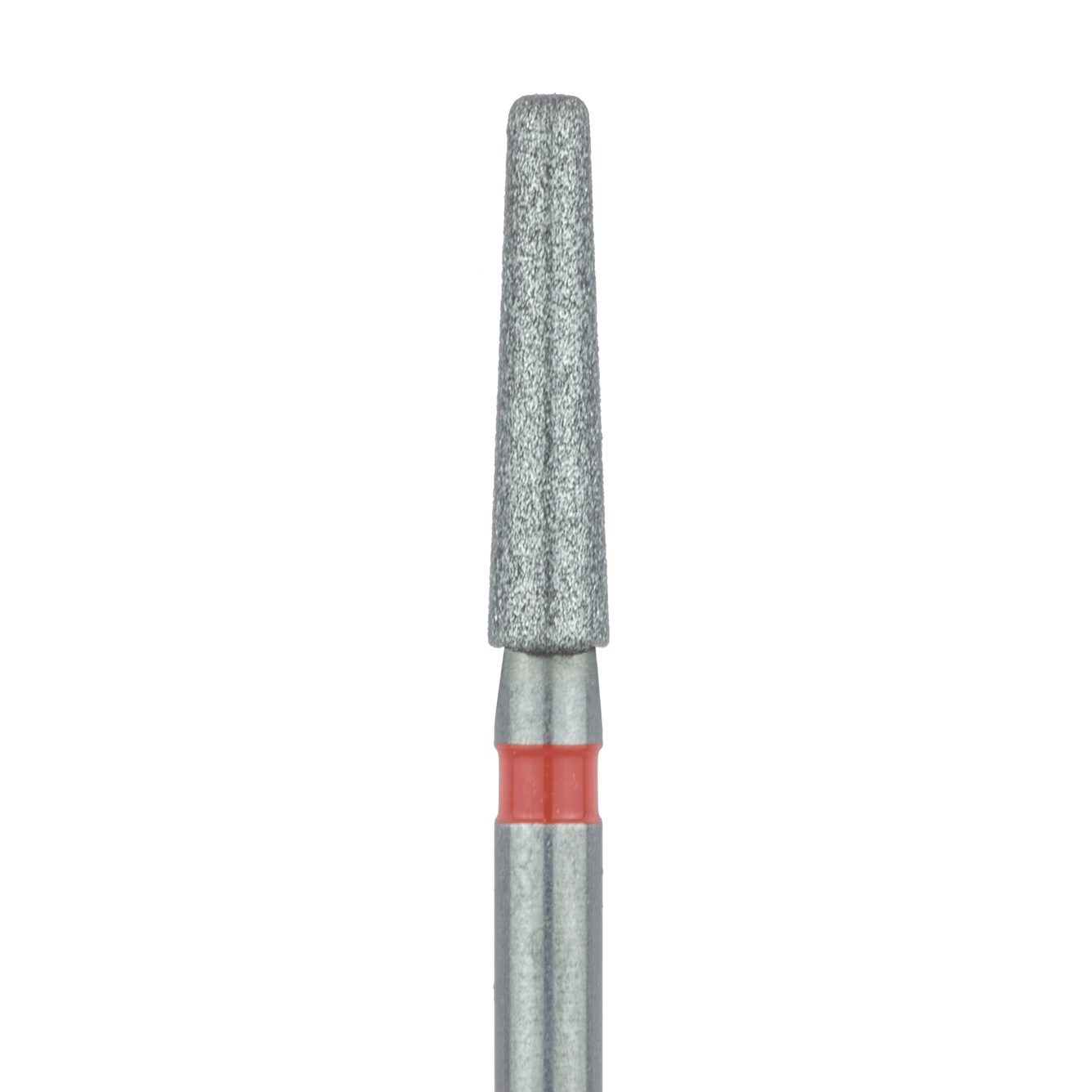 847RF-018-FG Long Tapered Round Edge Diamond Bur, 1.8mm Ø, Fine, 1.4mm Tip Ø, FG