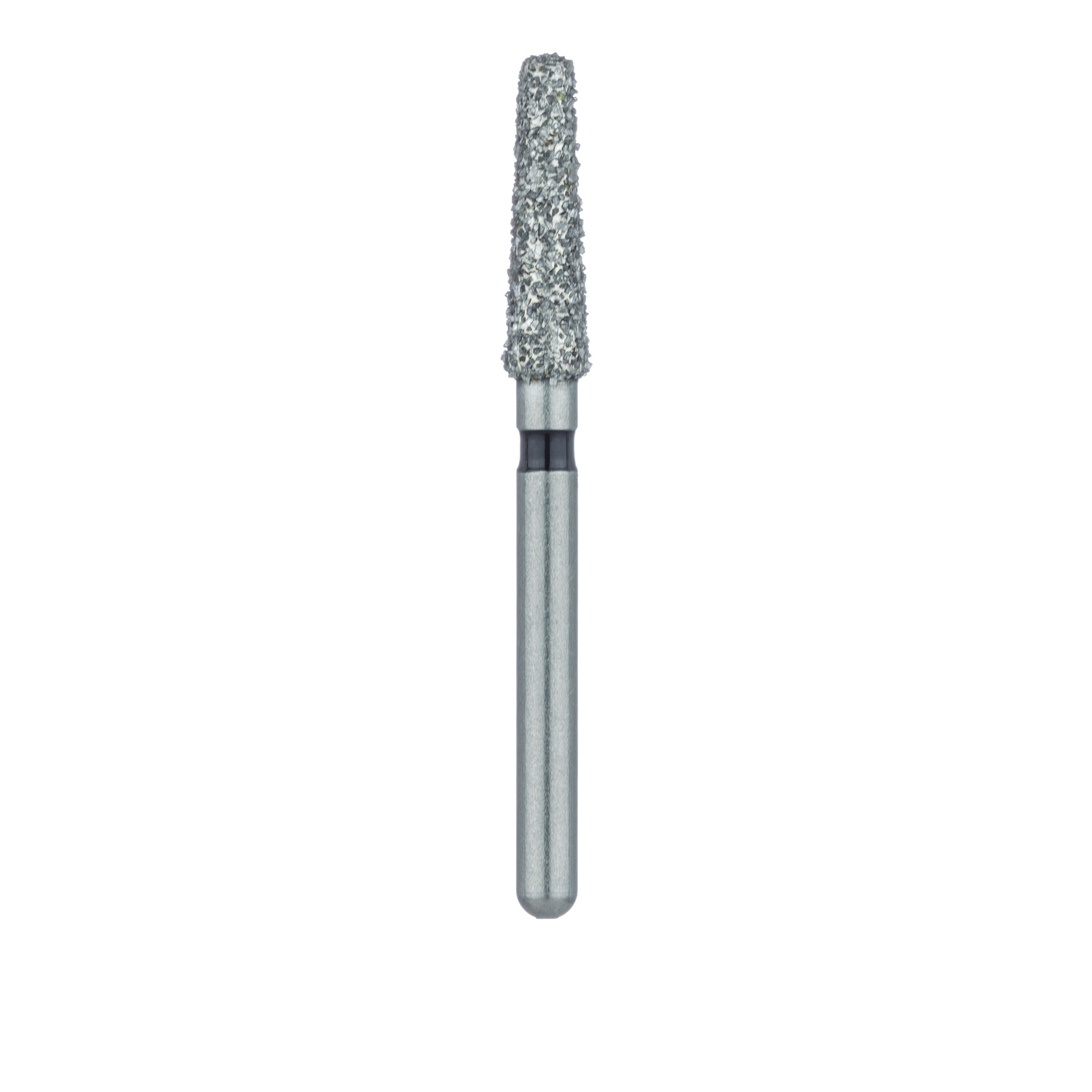 847RH-023-FG Long Tapered Round Edge Diamond Bur, 2.3mm Ø, Super Coarse, 1.6mm Tip Ø, FG