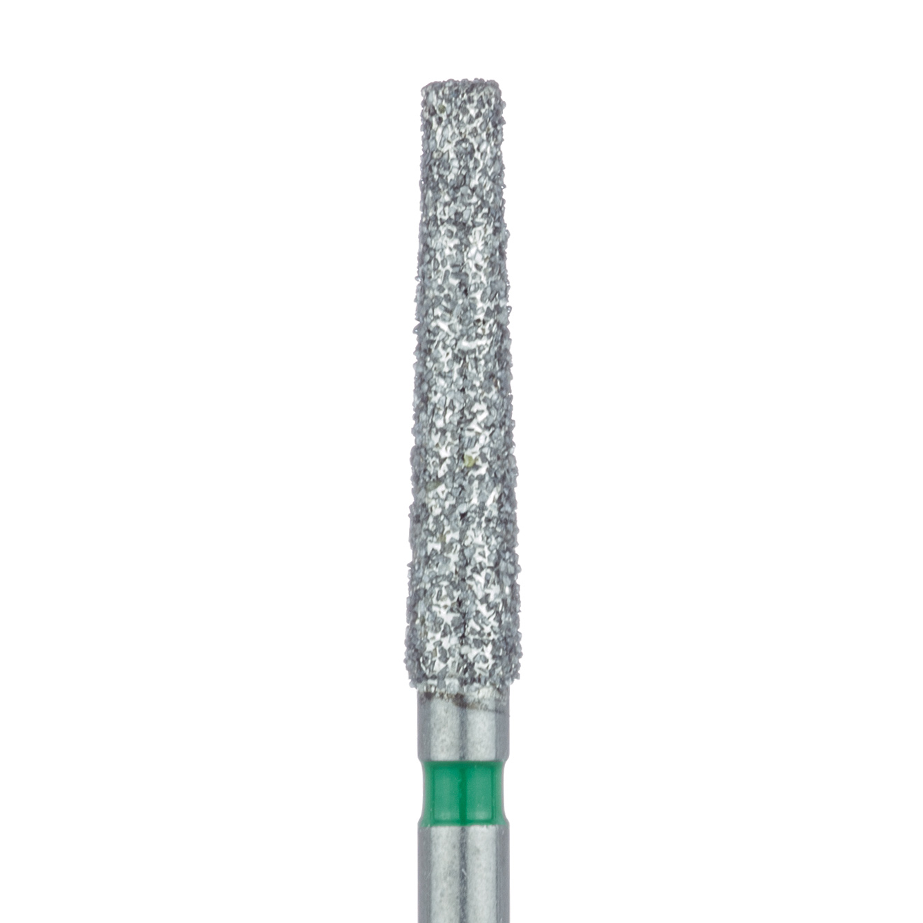 848G-021-FG Extra Long Tapered Flat End Diamond Bur, 2.1mm Ø, Coarse, 1.4mm Tip Ø, FG