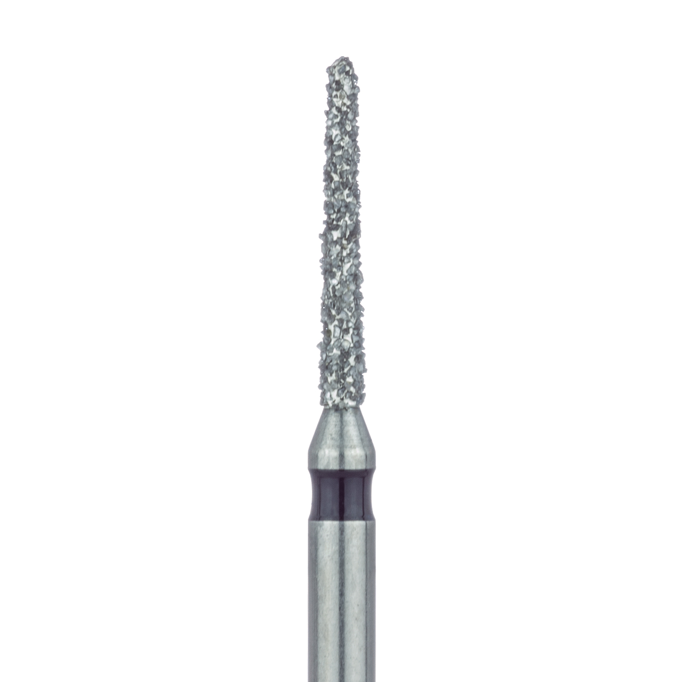 850H-012-FG Round End Taper Chamfer Diamond Bur, 1.2mm Ø, Super Coarse, FG