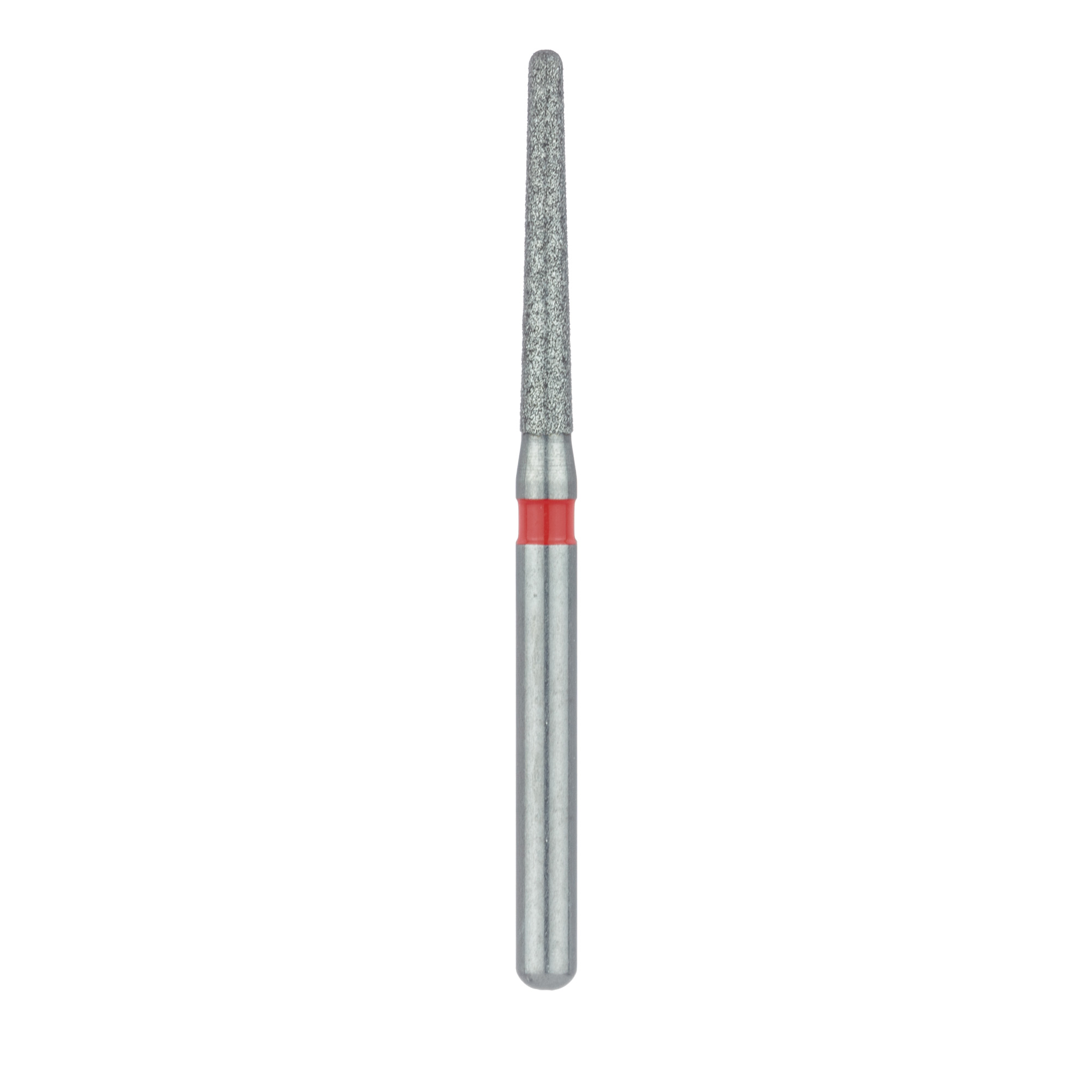 1114.10F Single-Use Diamond Bur, Sterile, 25 Pack, 1.4mm Ø, Tapered, Round End, 10mm Working Length, Fine, FG