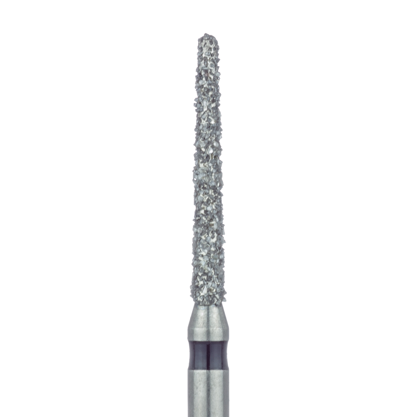 852H-014-FG Long Round End Taper Chamfer Diamond Bur, 1.4mm Ø, Super Coarse, FG