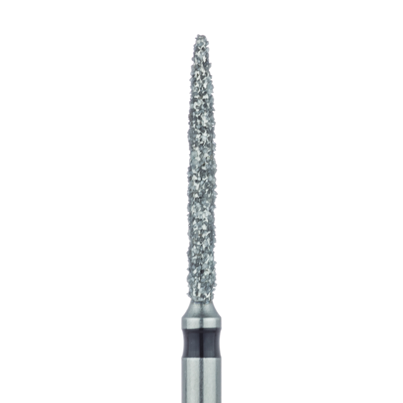 863H-012-FG Long Flame Diamond Bur, 1.2mm Super Coarse FG