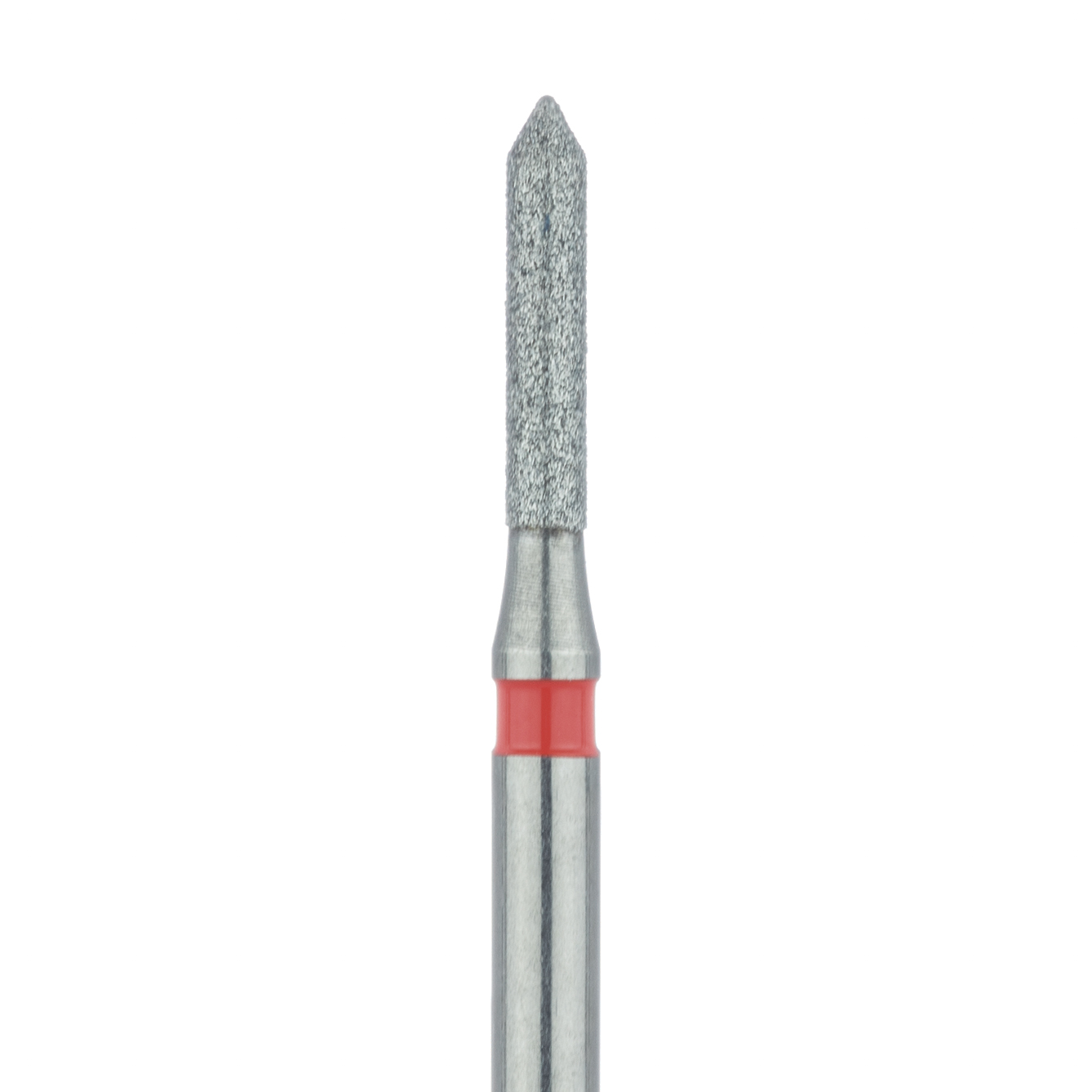 884F-012-FG Pointed Tip Cylinder Diamond Bur, 1.2mm Ø, Fine, FG