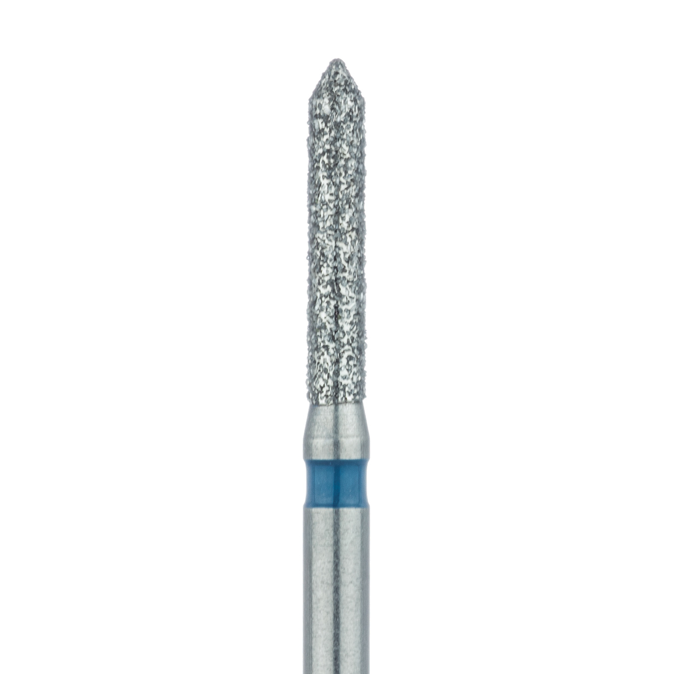 885-014-FG Pointed Tip Cylinder Diamond Bur, 1.4mm Ø, Medium, FG
