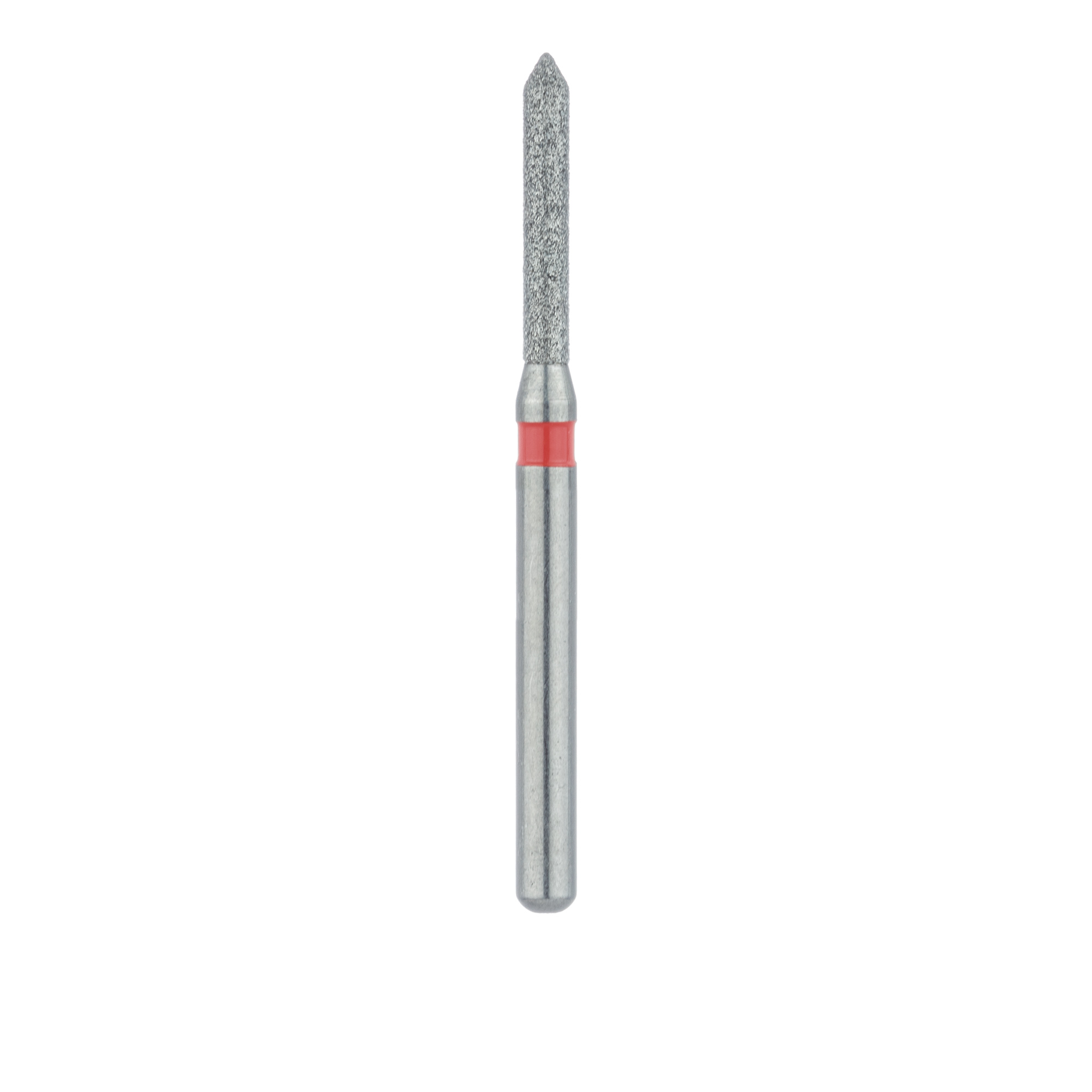 885F-012-FG Pointed Tip Cylinder Diamond Bur, 1.2mm Ø, Fine, FG