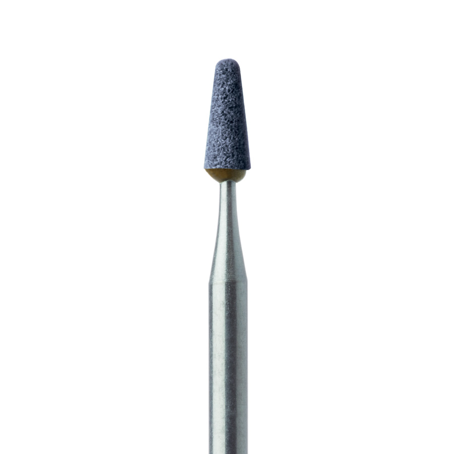 B649R-025-HP-BL Abrasive, Blue, Tapered Round End, 2.5mm Ø, Medium, HP
