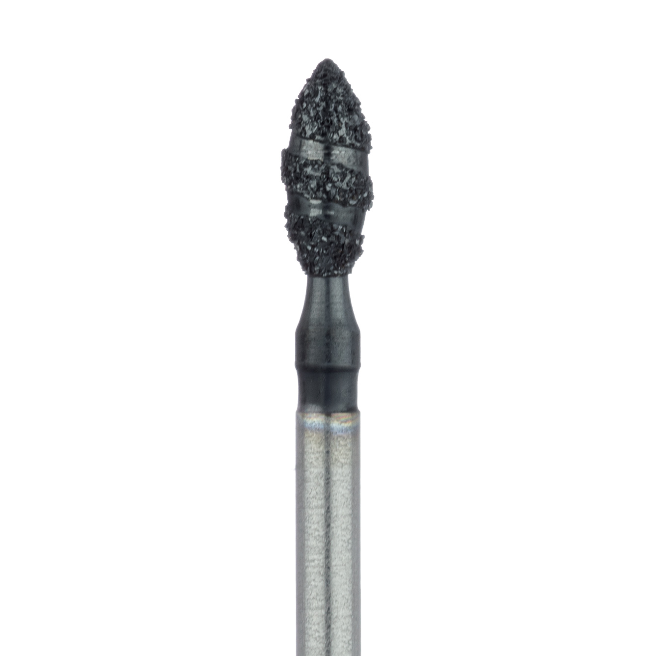 B830-023-FG Black Cobra Diamond Bur, Pointed Football, 2.3mm Ø, Super Coarse, FG