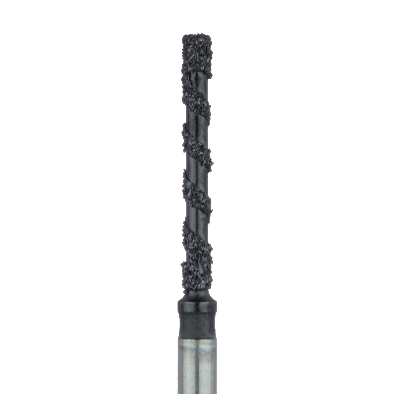 B837L-012-FG Black Cobra Diamond Bur, Super Coarse Grit, Long Flat End Cylinder, 1.2mm, FG