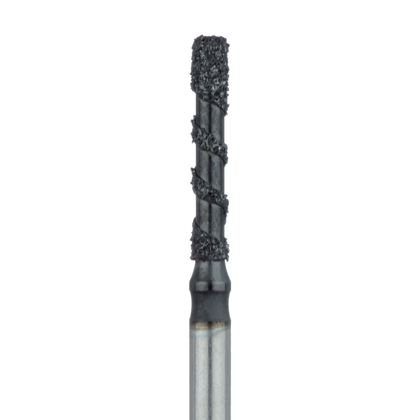 B837R-014-FG Black Cobra Diamond Bur, Super Coarse Grit, Round Edge Cylinder, 1.4mm, FG