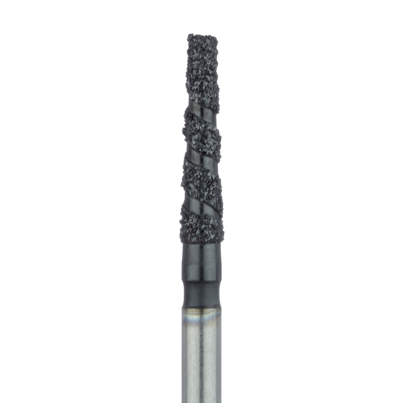 B847R-018-FG Black Cobra Diamond Bur, Round Edge Taper, 1.8mm Ø, Super Coarse, FG