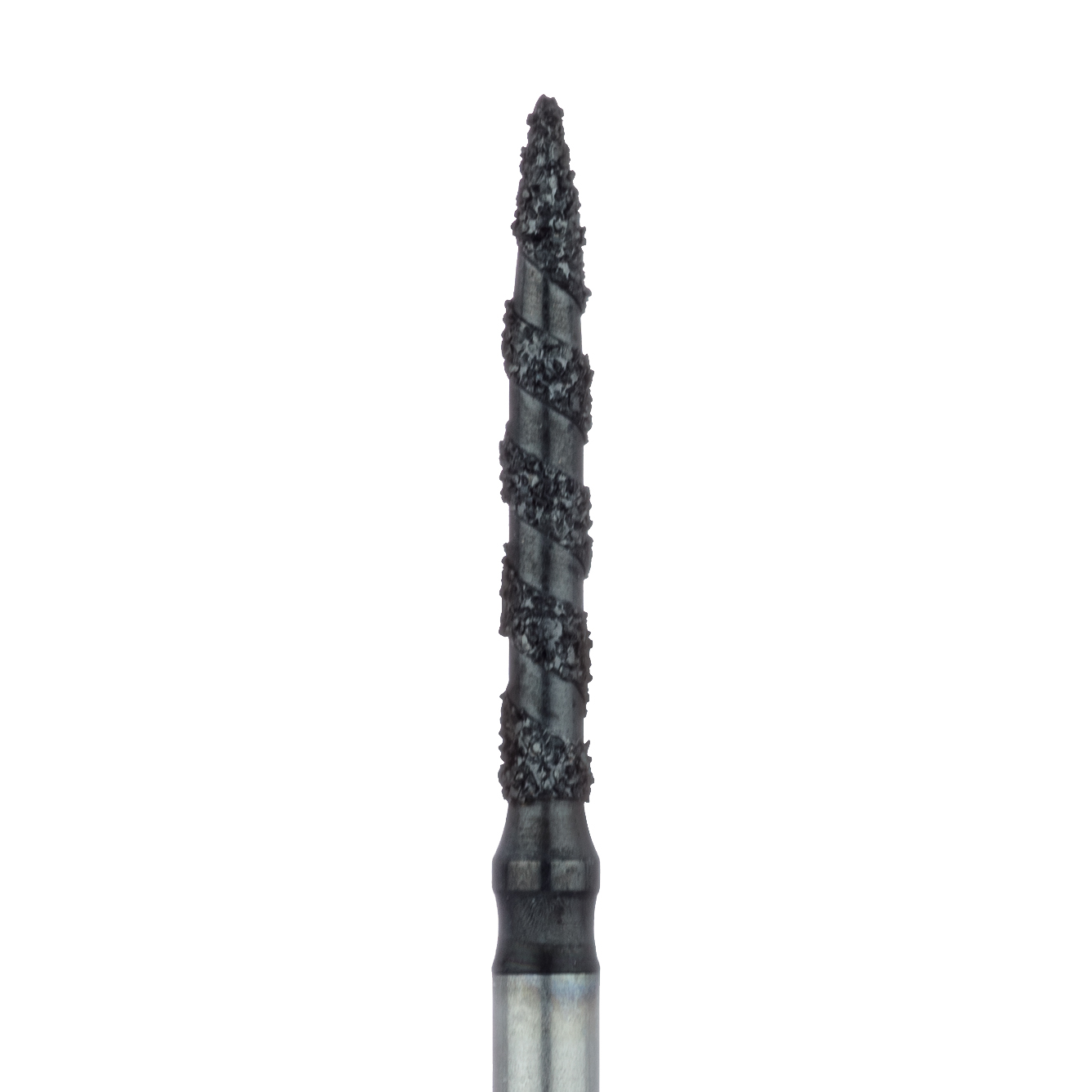 B863-014-FG Black Cobra Diamond Bur, Thin Flame, 1.4mm Ø, Super Coarse, FG
