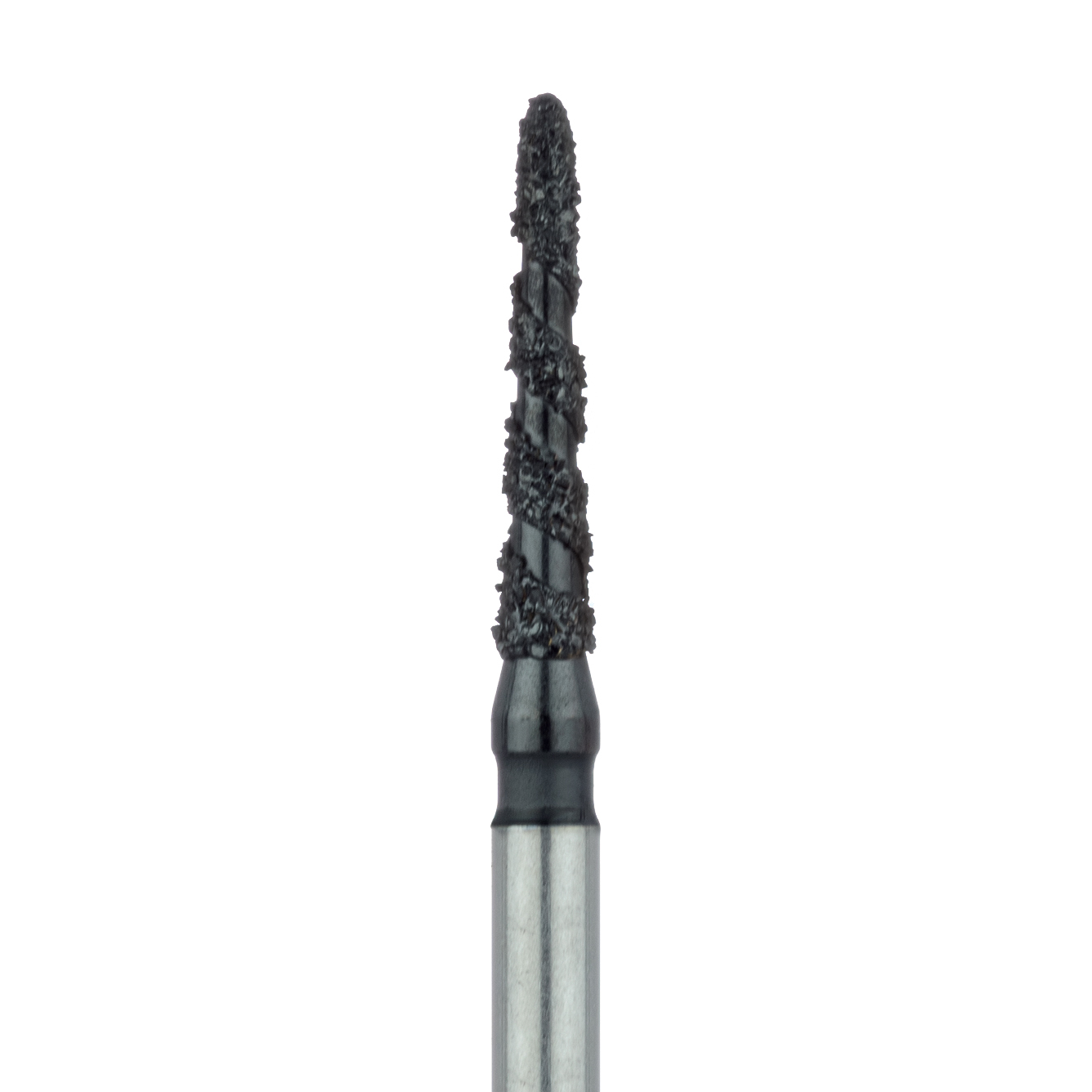 B878-014-FG Black Cobra Diamond Bur, Modified Chamfer, 1.4mm Ø, Super Coarse, FG