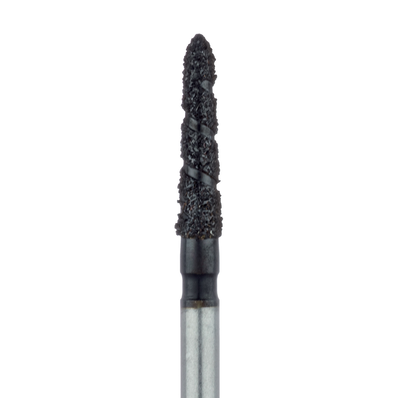 B878-018-FG Black Cobra Diamond Bur, Modified Chamfer, 1.8mm Ø, Super Coarse, FG