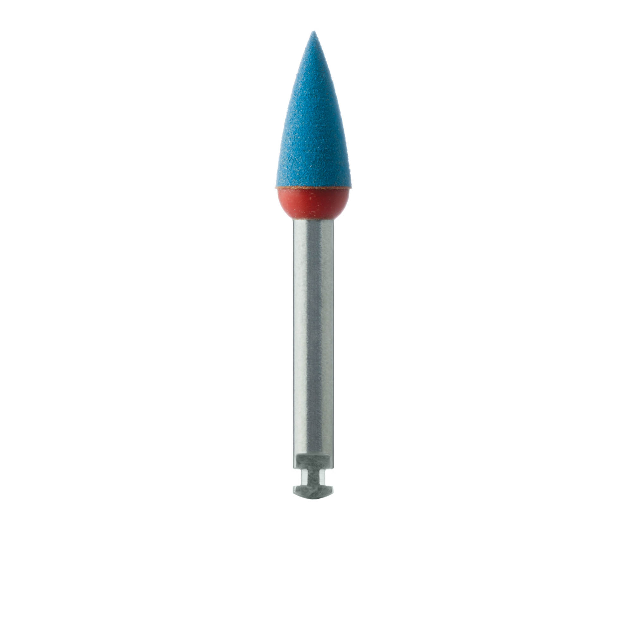 DCA04-040-RA-BL / O Polisher, Diamond Impregnated, For Zirconia, Blue / Orange, Point, 4mm Ø, Smoothing / Pre-Polishing, RA