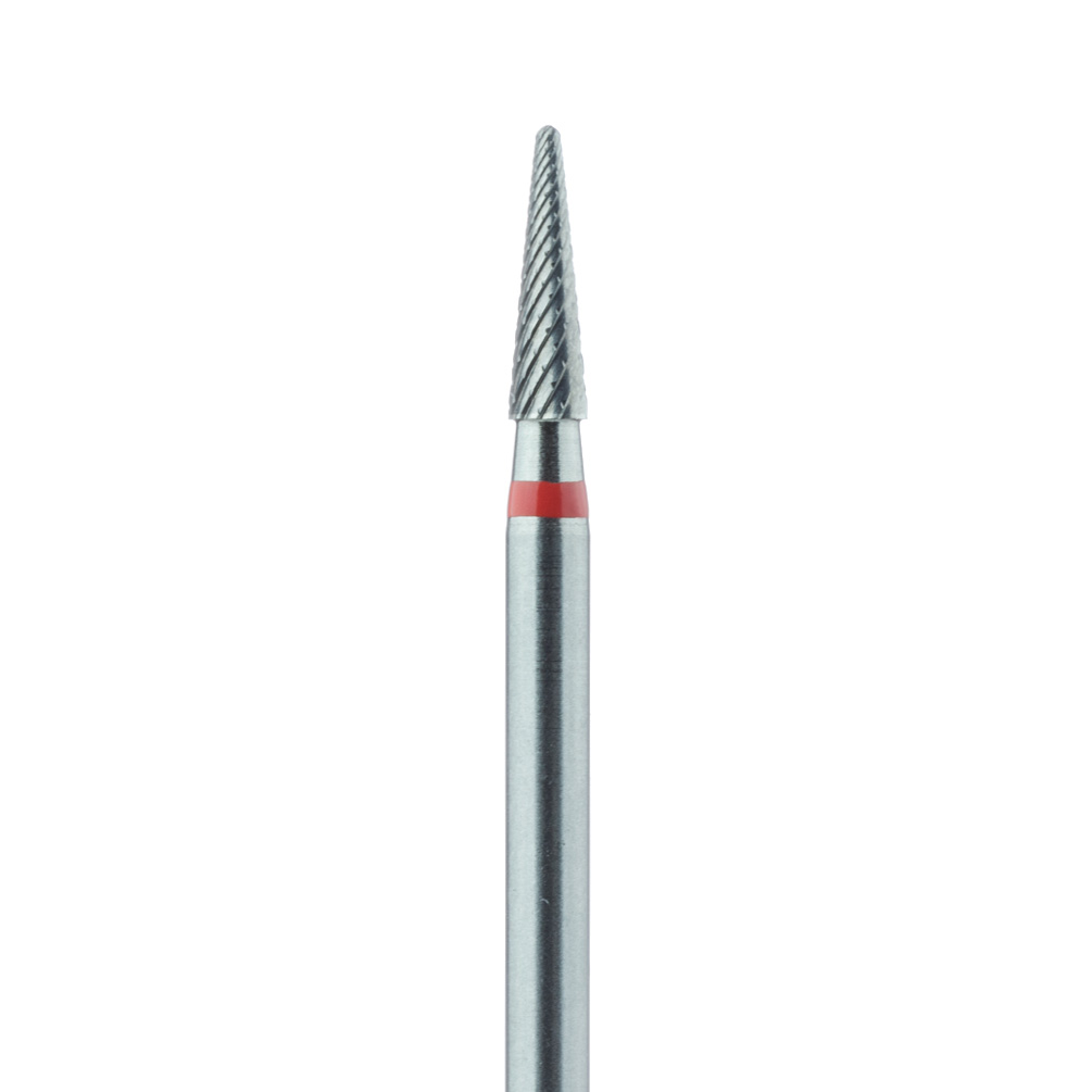 HM138FX-023-HP Laboratory Carbide Bur, Cross Cut, Round End Taper, 2.3mm Ø, Fine, HP