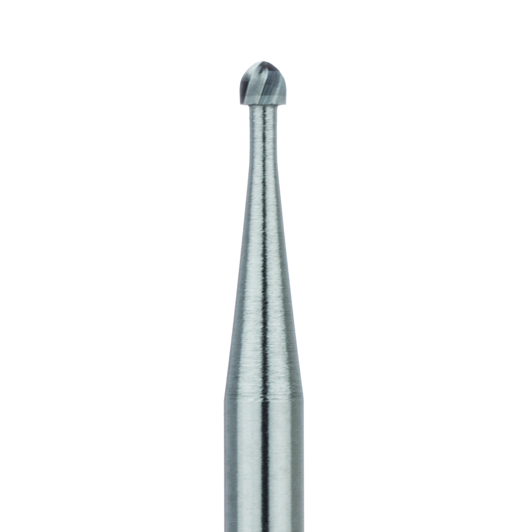 HM141F-014-RAX Surgical Round Carbide Bur, 1.4mm Ø, Fine, RAX