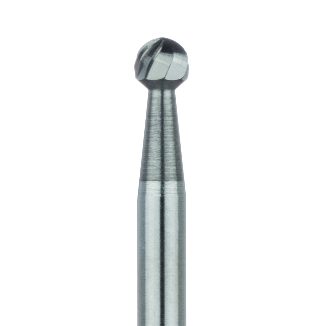 HM141F-027-RAX Surgical Round Carbide Bur, 2.7mm Ø, Fine, RAX