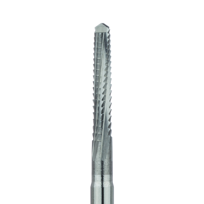 HM166-021-HP Surgical Lindemann Carbide Bur, Cross Cut, Spade Tip, 2.1mm Ø, Length 11mm, HP