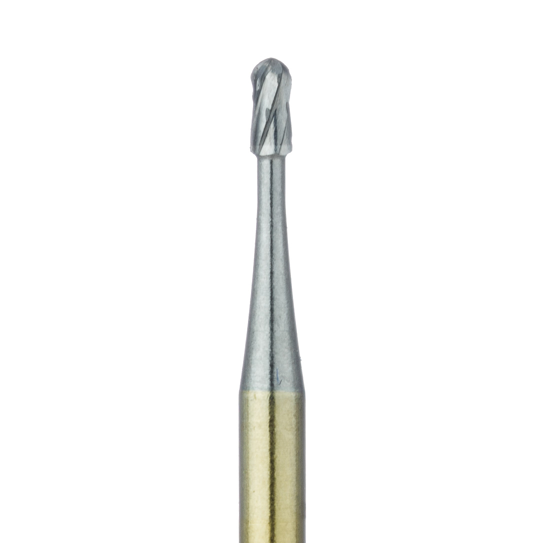 HMG20RX-010-FG Crown Cutting Carbide Bur, Round End Cylinder Cross Cut, 1mm Ø, FG