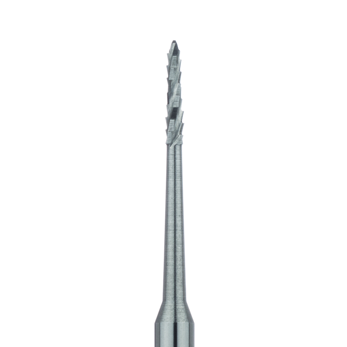 HM254-012-HP Surgical Carbide Bur, Special Fluting, 1.2mm Ø, HP