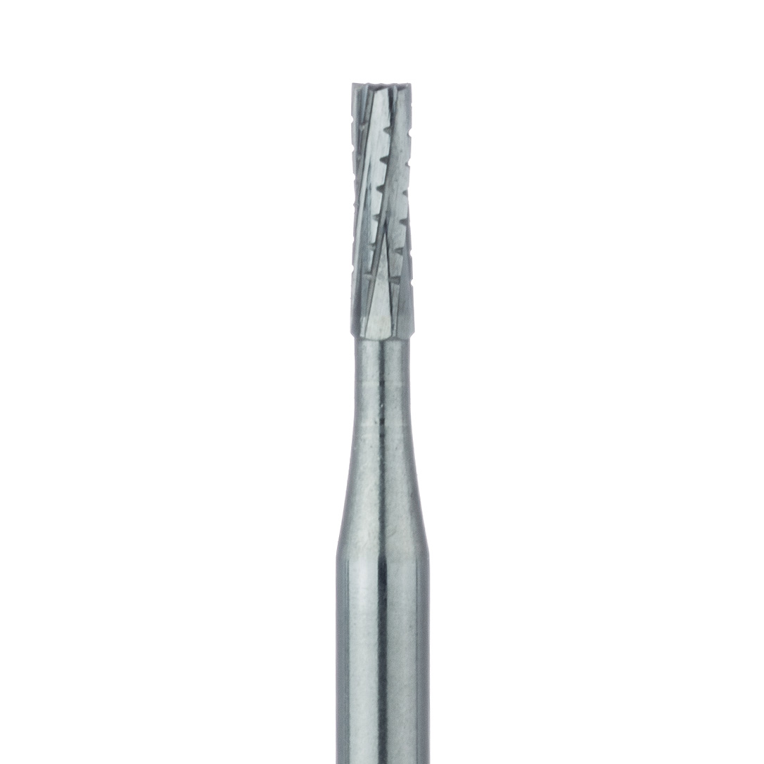 HM31-010-FG Operative Carbide Bur, Straight Cross Cut Fissure, US #557, 1mm Ø, FG