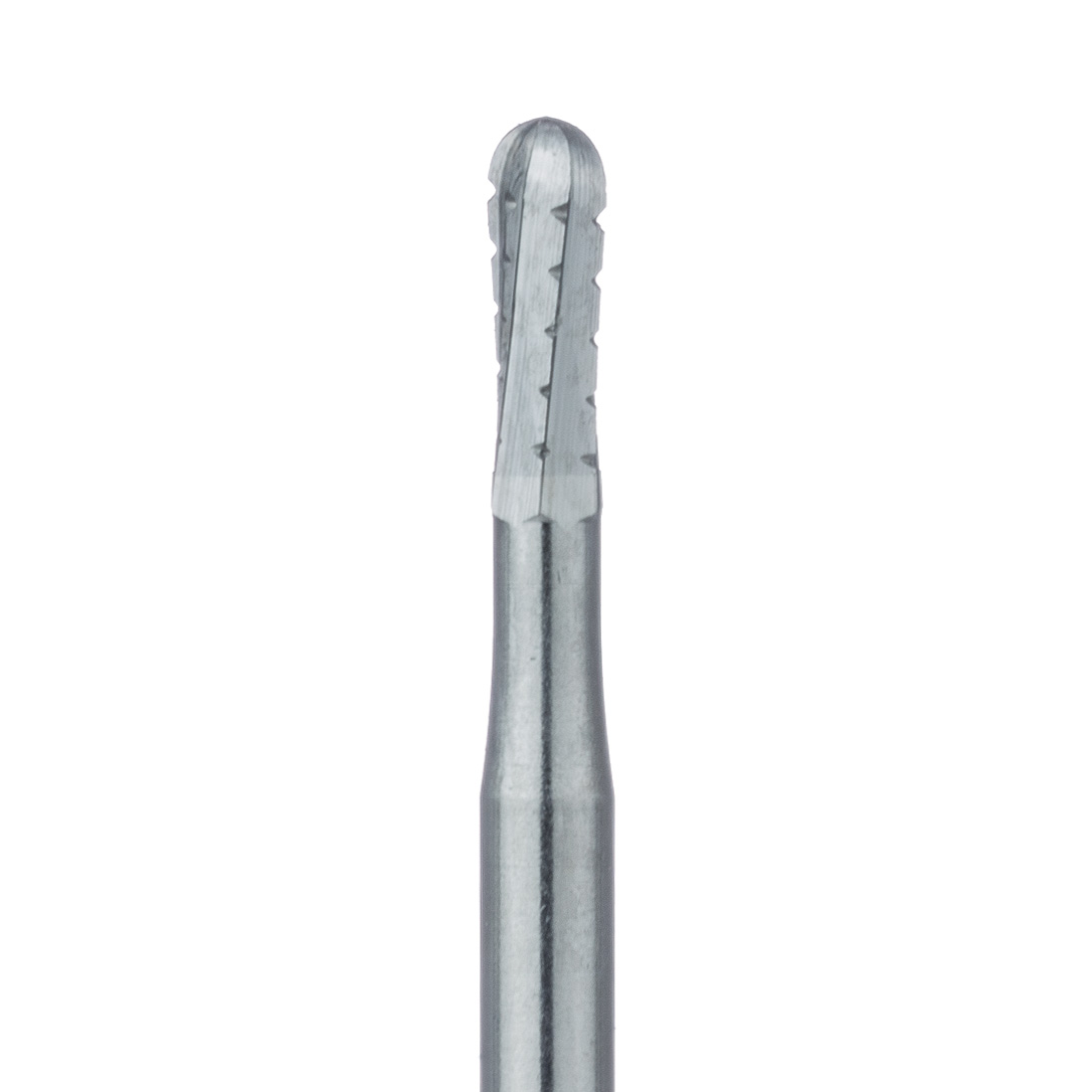 HM31R-014-FG Operative Carbide Bur, Round End Cylinder Cross Cut, US#1559, 1.4mm Ø, FG