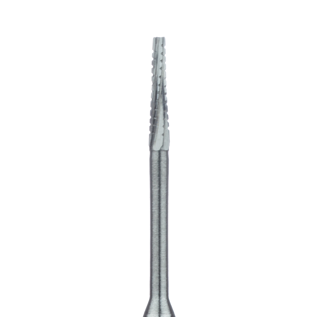HM33IL-010-RAL Surgical Carbide Bur, Tapered Fissure Cross Cut, US#700XXL, 1mm Ø, RAL