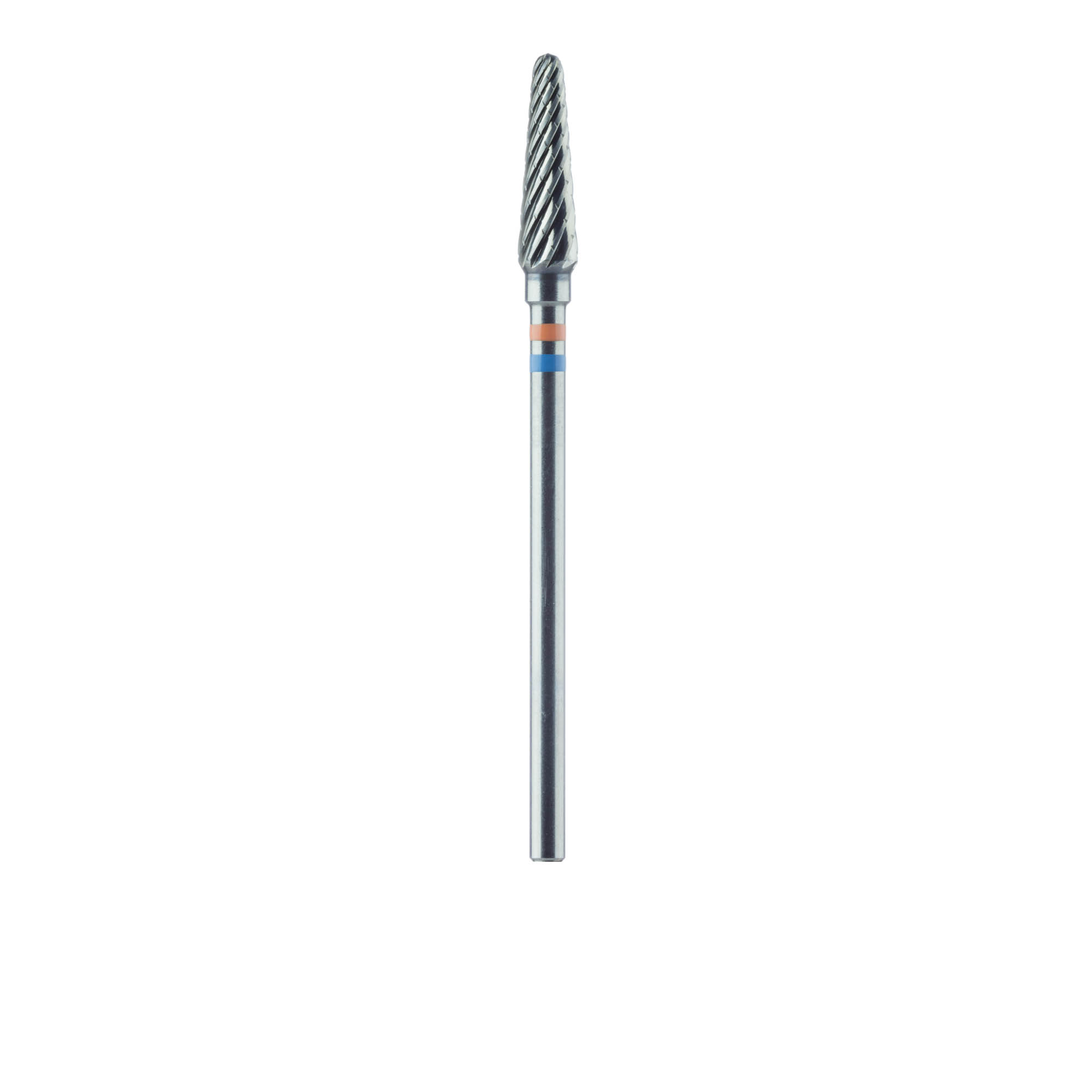 HM79FF-040-HP Carbide Cutter, Fine, Faceted Toothing with Cross Cut, Round End Taper, 4mm Ø, HP