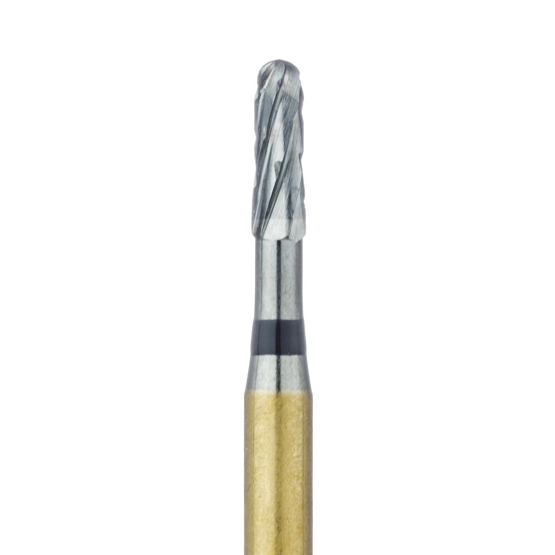 HMB21R-012-FG Black Cobra, Operative Carbide, Round End Cylinder Cross Cut, US#1158, 1.2mm Ø, FG