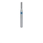 0710MS Single-Use Diamond Bur, Sterile Packed, 25 Pack, 1mm Ø, Flat End Cylinder, 4mm Working Length, Coarse, SS