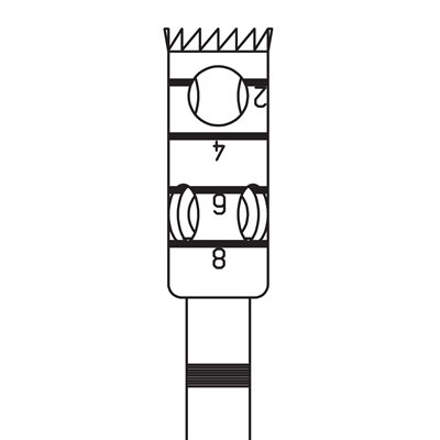 229IU-408-RAX Self Limiting Trephine, 4mm External Ø, 3mm Internal Ø, 8mm Length, RAX