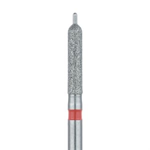 509F-016-FG Diamond Bur, Round Cylinder, Guide Pin, 1.6mm Ø, Fine, FG