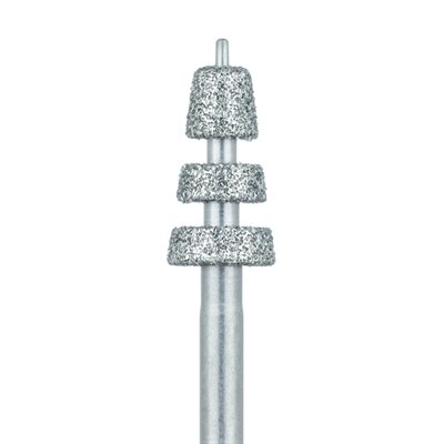 510W-035-FG Modified Depth Diamond Bur, With Guide Pin, .8mm / 1.0mm / 1.2mm, Medium, FG