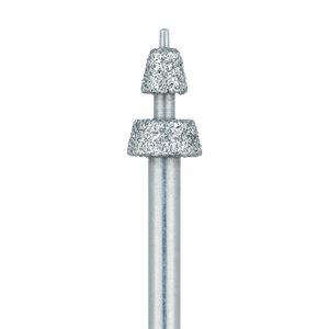 511W-035-FG Modified Depth Diamond Bur, With Guide Pin, .5mm / 1.0mm, Medium, FG