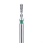 809RG-010-FG Pear, Round End Diamond Bur, 1mm Ø, Coarse, FG