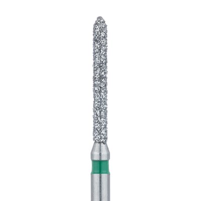 886G-012-FG Long Pointed Tip Cylinder Diamond Bur, 1.2mm Coarse, FG