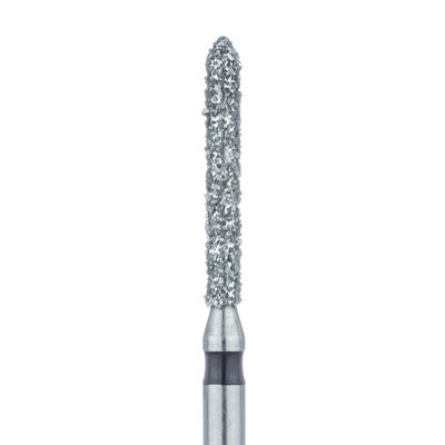 886H-014-FG Long Pointed Tip Cylinder Diamond Bur, 1.4mm Ø, Super Coarse, FG