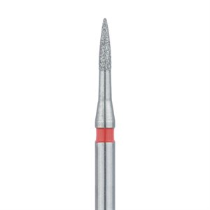 889LF-010-FG Short Flame Diamond Bur, Interproximal Reduction, 1mm Ø, Fine, FG